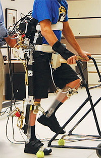 Exoskeleton in use