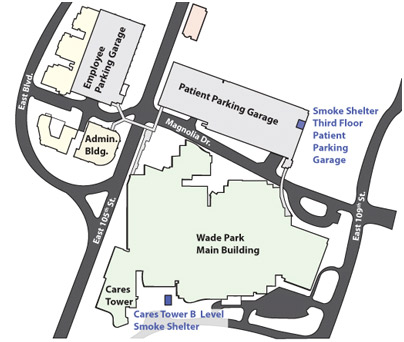 Wade Park Campus Parking